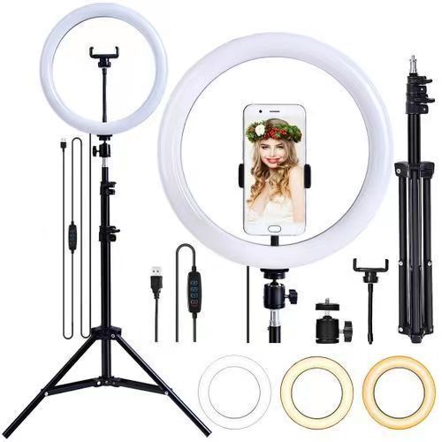 36CM Ring Light with Mobile Holder and 7ft Tripod Stand