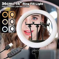 36CM Ring Light with Mobile Holder and 7ft Tripod Stand