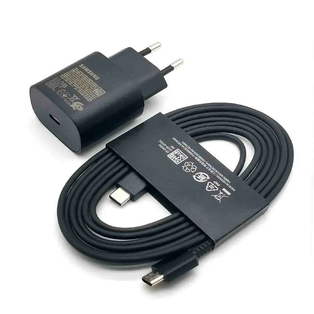 Samsung 25W Super Fast Charger USB PD Charger Adapter With TC - TC CABLE