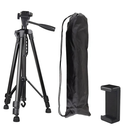 3301 Long Lightweight Aluminum 50-inches Tripod Stand for DSLR Camera Gopro Action Digital Camera Smartphone Mobile Phone YouTube,Live,Online Classes Teaching, Conference Tripod