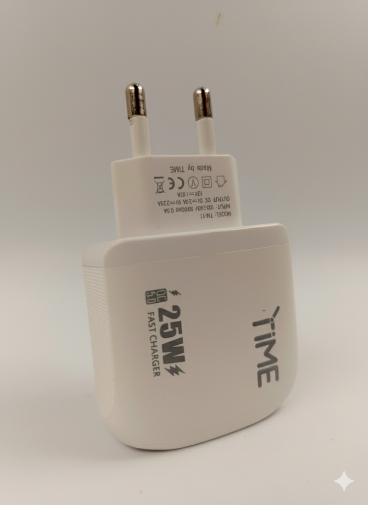 TIME TM-11 25W Fast Charger - QC 3.0 Supported - All Phones Fast Charging