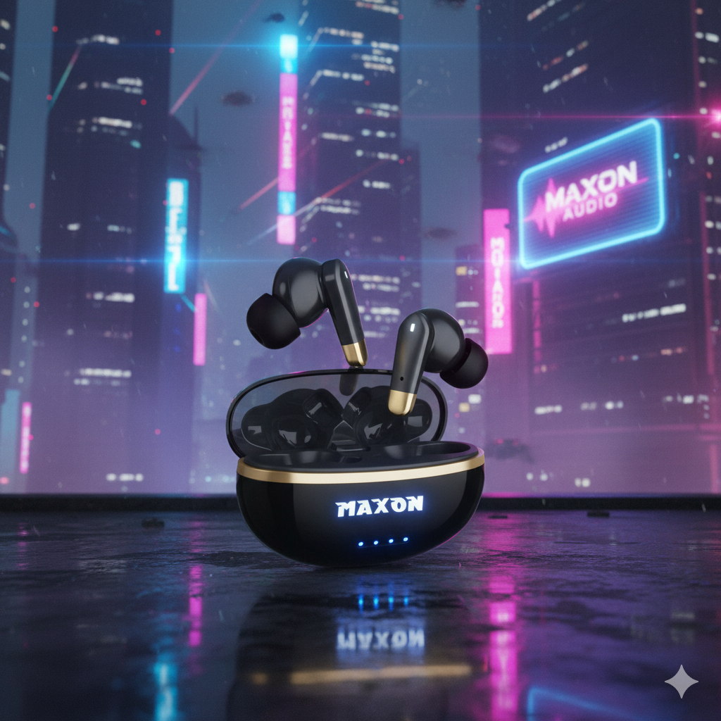 Maxon B-304: Luxury TWS Earbuds - Premium Sound aur Sleek Design