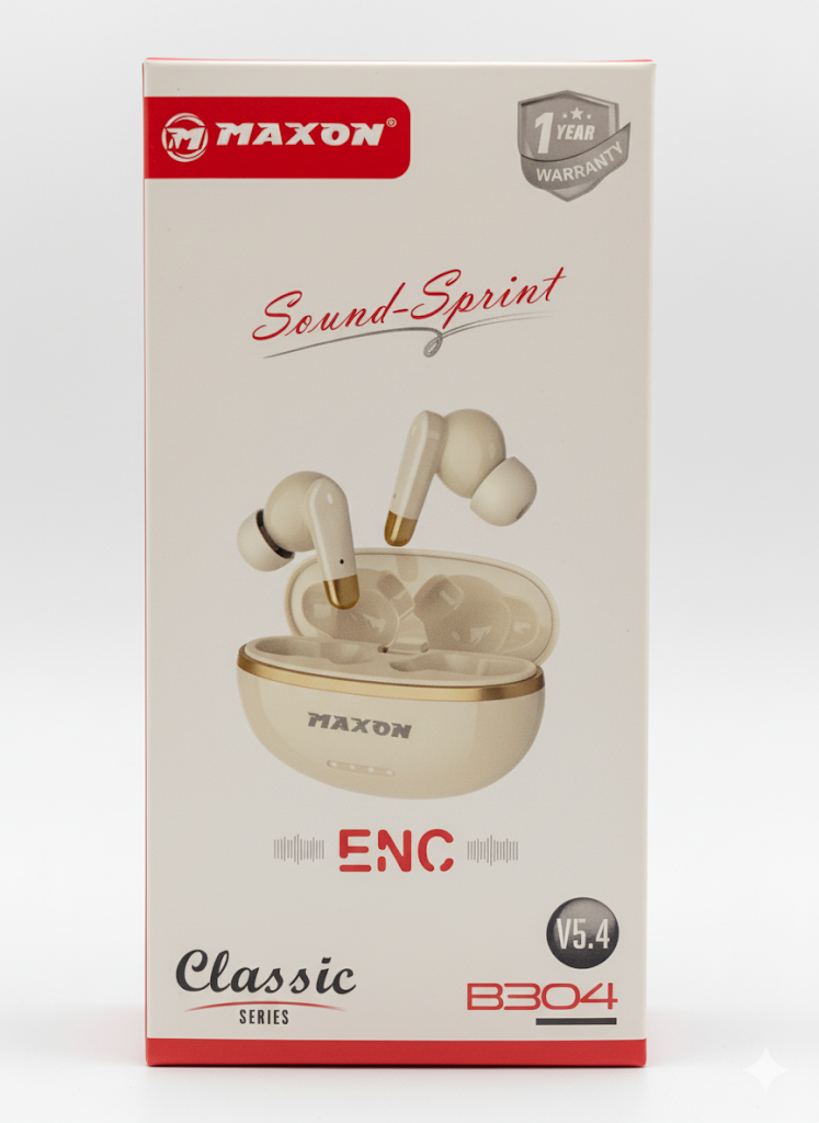 Maxon B-304: Luxury TWS Earbuds - Premium Sound aur Sleek Design