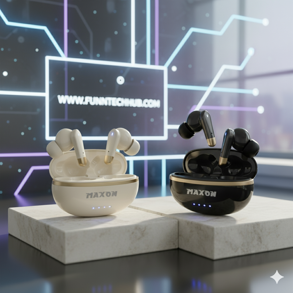 Maxon B-304: Luxury TWS Earbuds - Premium Sound aur Sleek Design