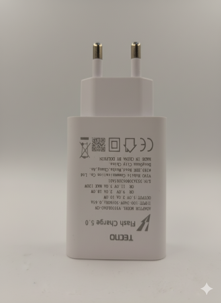 TECNO AND INFINIX 120W Flash Charge 5.0 Power Adapter