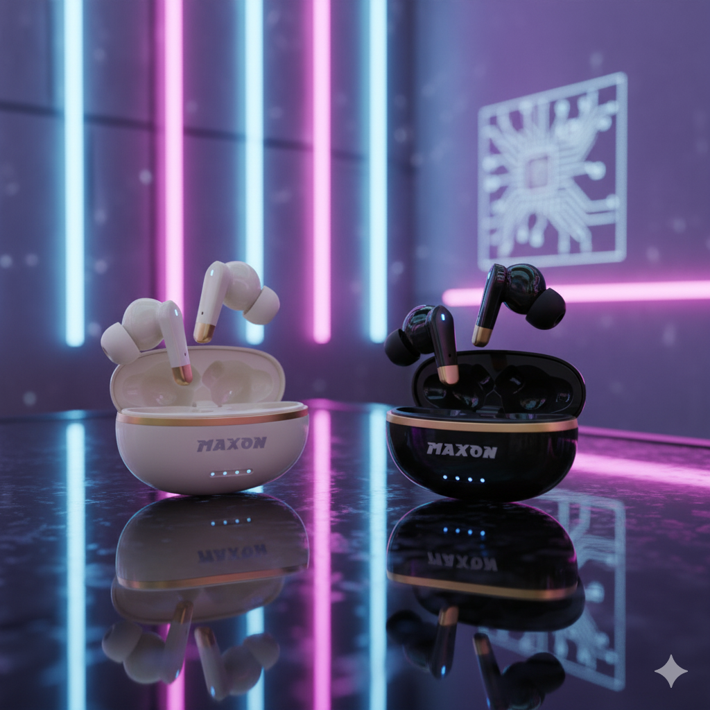Maxon B-304: Luxury TWS Earbuds - Premium Sound aur Sleek Design