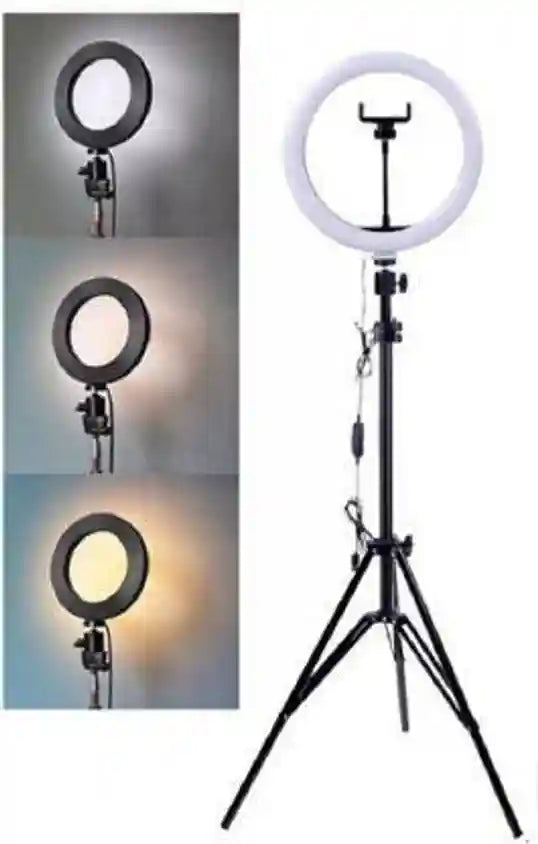 26CM Ring Light with Mobile Holder and 7ft Tripod Stand
