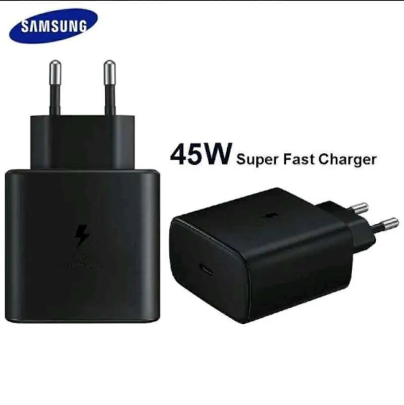 45W PD Super Fast Charger With Type-C to Type-C Cable For All Samsung_Smartphones | PD Charger For all Mobile Phones - Global Certified