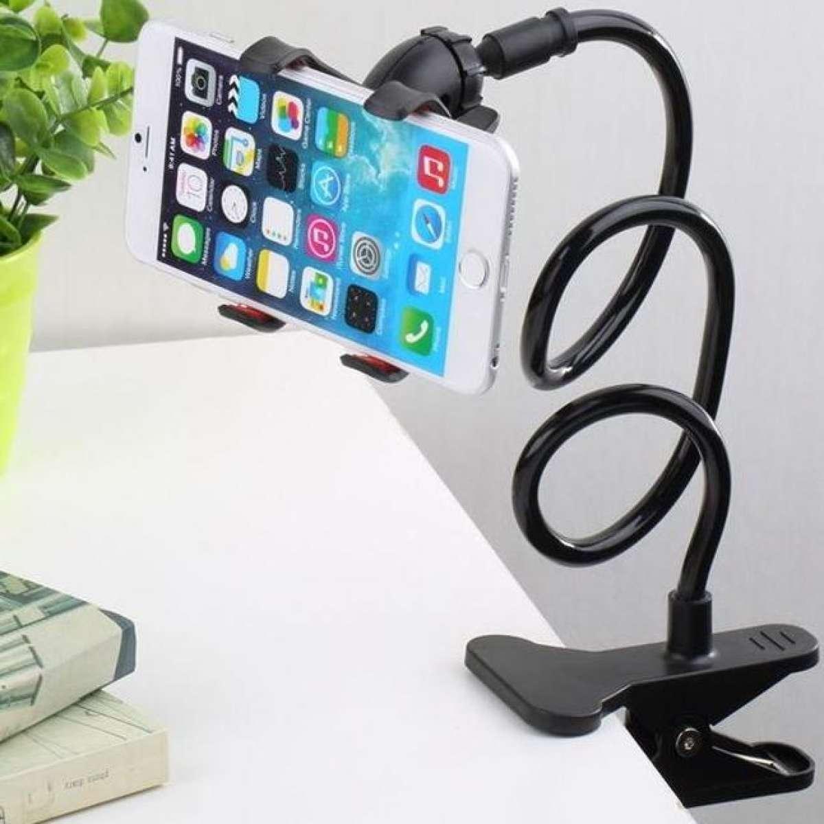 Universal Flexible Mobile Snake Stand Holder - Black