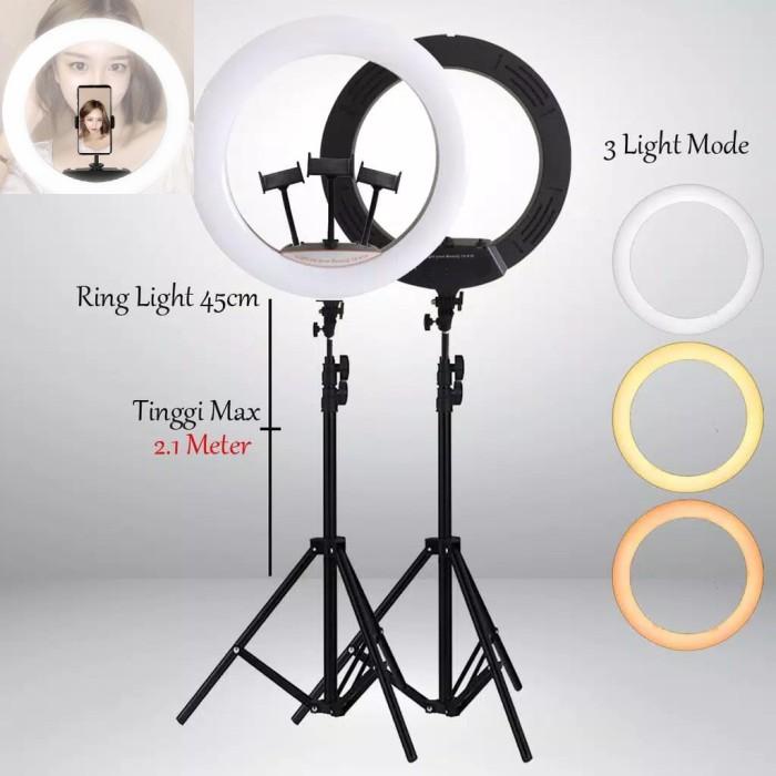 45cm LED Ring Light Set, Ring Light, Professional Live Photography Fill Light, with 7.5ft Long Tripod stand