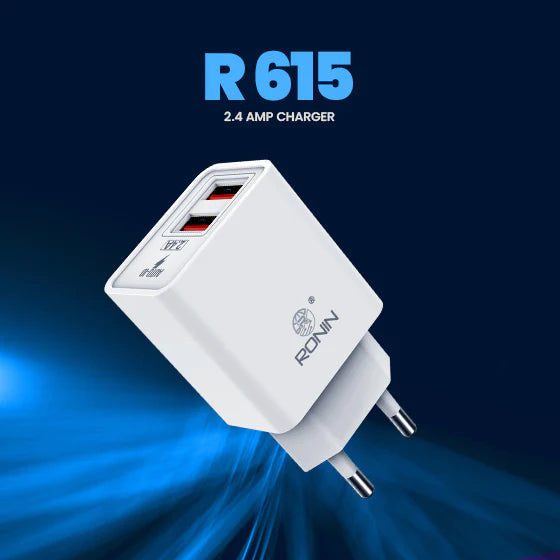 Ronin R-615 Charger 2.4 Ampere charger | Ronin R 615 | Ronin R615 / Ronin 615 Fast charger / 2.4 Ampere charger | 2.4 Ampere USB Ports