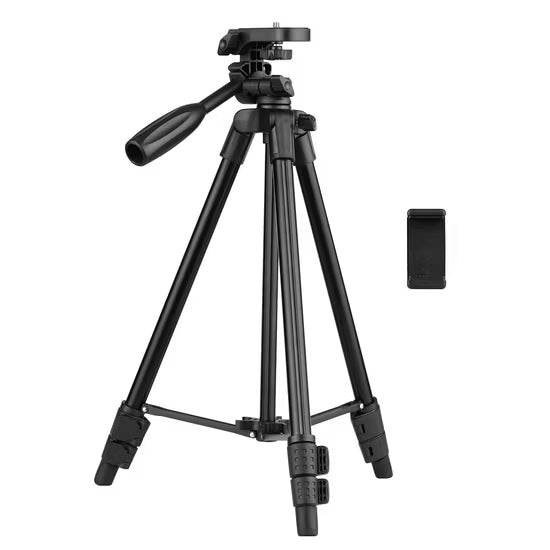 3301 Long Lightweight Aluminum 50-inches Tripod Stand for DSLR Camera Gopro Action Digital Camera Smartphone Mobile Phone YouTube,Live,Online Classes Teaching, Conference Tripod