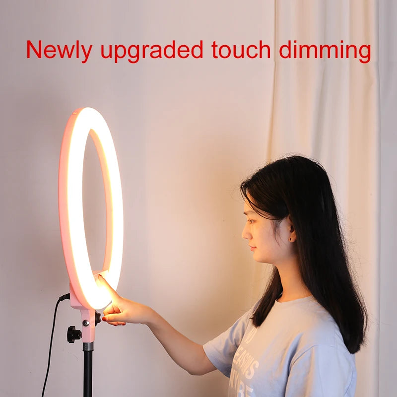 45cm LED Ring Light Set, Ring Light, Professional Live Photography Fill Light, with 7.5ft Long Tripod stand