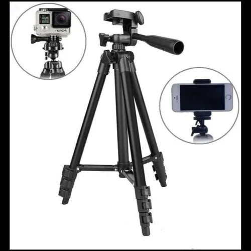 3301 Long Lightweight Aluminum 50-inches Tripod Stand for DSLR Camera Gopro Action Digital Camera Smartphone Mobile Phone YouTube,Live,Online Classes Teaching, Conference Tripod