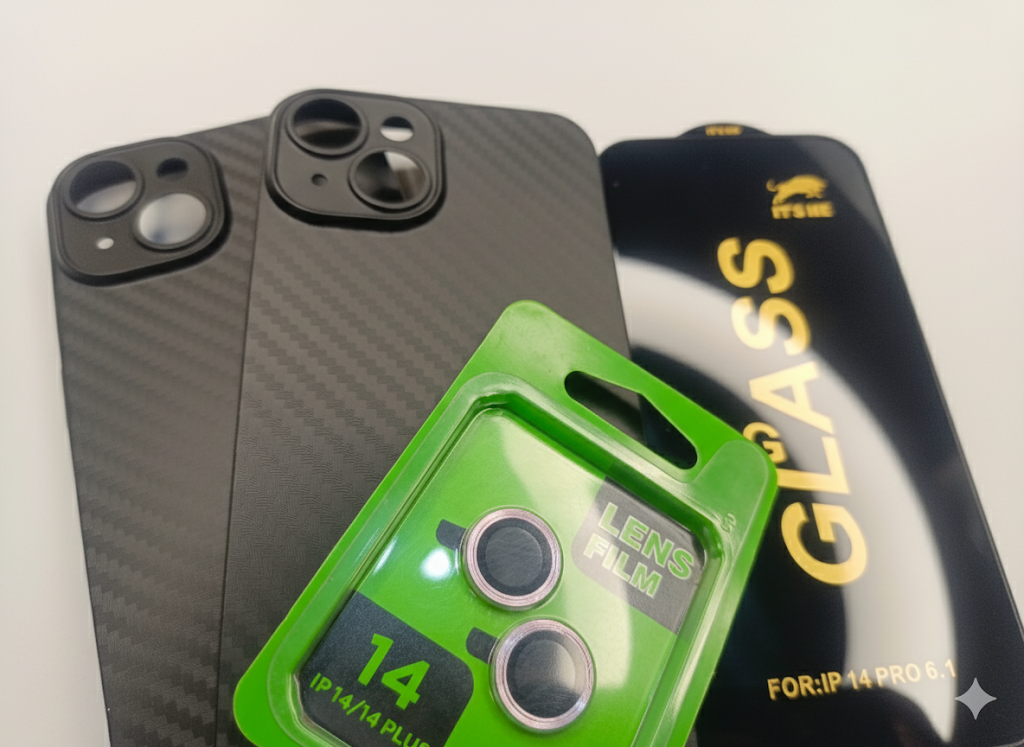 iPhone 14 Cover+Screen Protector+Camera Lens Protector for iPhone 14