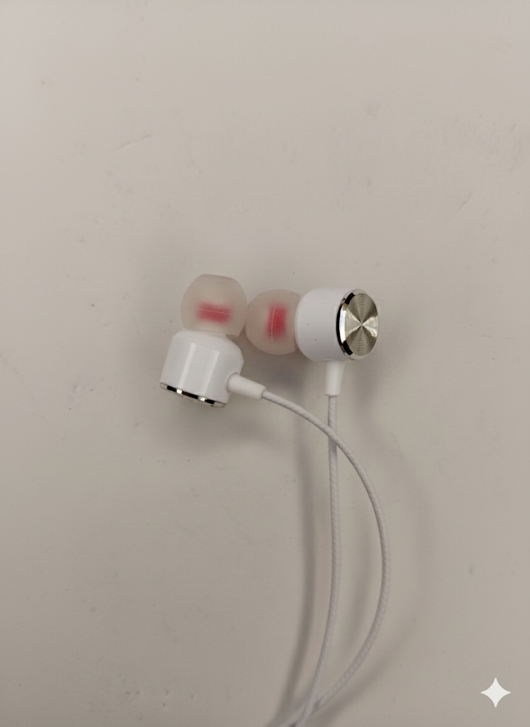 Sleek Type-C Wired Earphones with Metallic Finish and Stereo Hi-Fi Sound