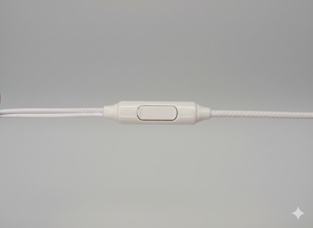 Sleek Type-C Wired Earphones with Metallic Finish and Stereo Hi-Fi Sound