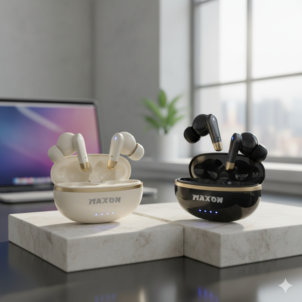 Maxon B-304: Luxury TWS Earbuds - Premium Sound aur Sleek Design