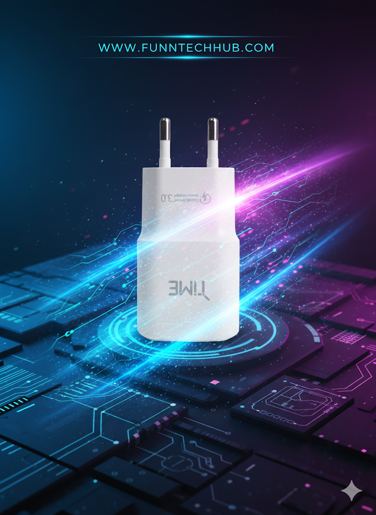 TIME 18W Quick Charge 3.0 (QC 3.0) Fast Wall Charger Adapter  Universal 18W Fast Charger Adapter with Qualcomm QC 3.0 Technology