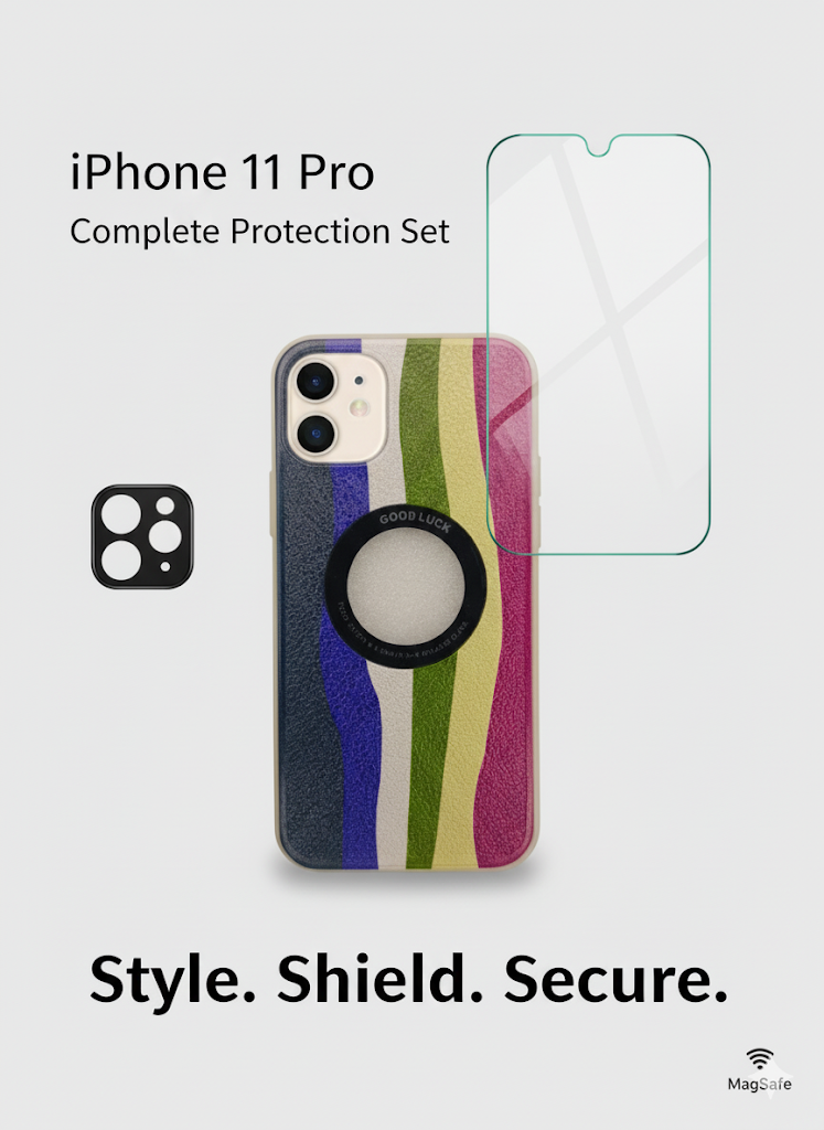 iPhone 11 Pro Cover+Screen Protector+Camera Lens Protector for iPhone 11 Pro