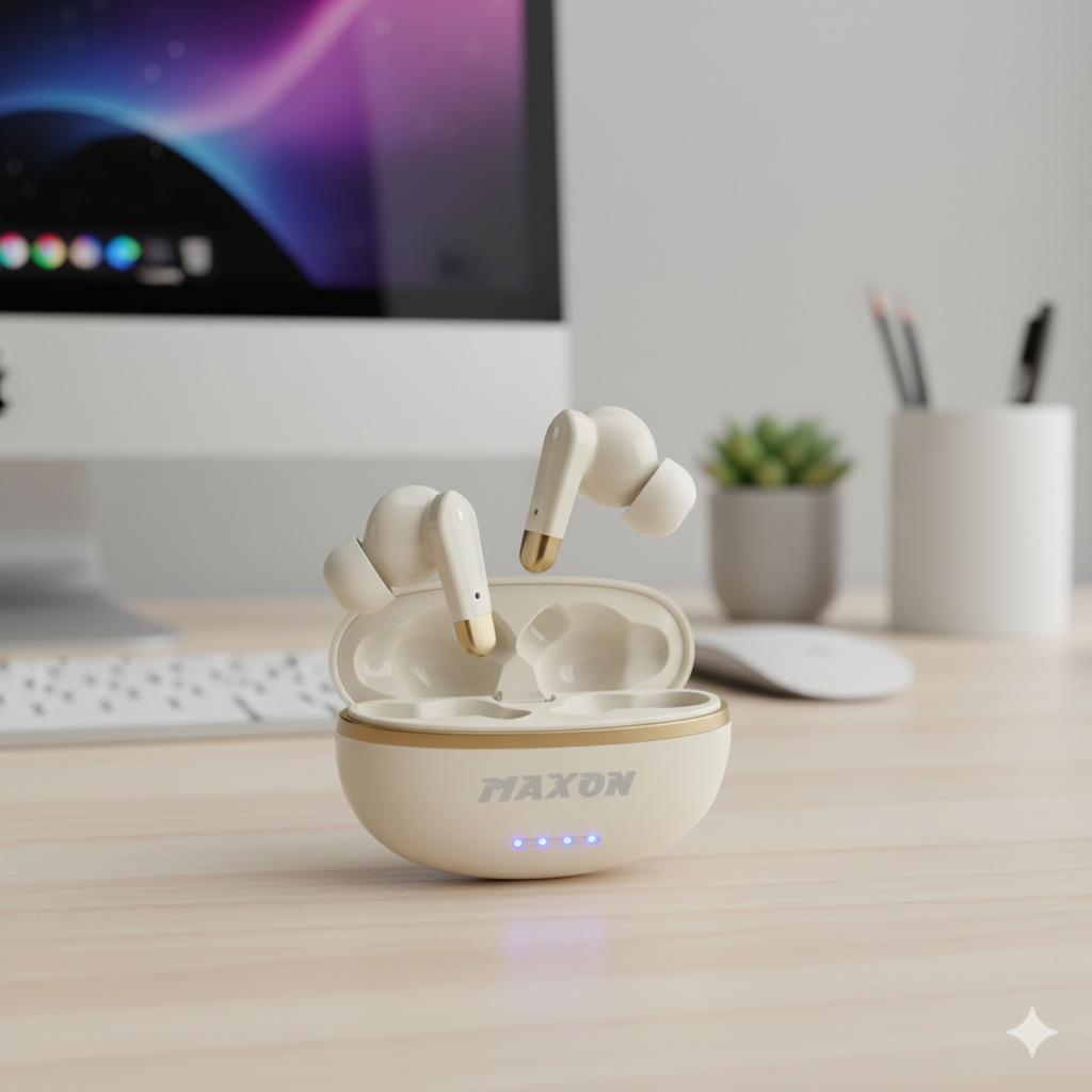 Maxon B-304: Luxury TWS Earbuds - Premium Sound aur Sleek Design
